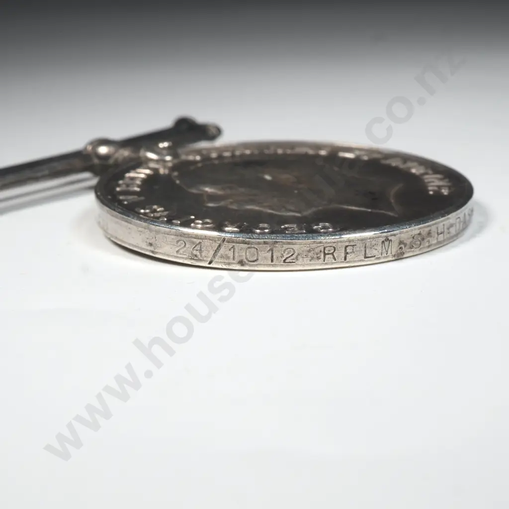 WW1 BWM & 1914/15 Star Named to 24/1012 RFLM S H Dash NZEF Image 1++