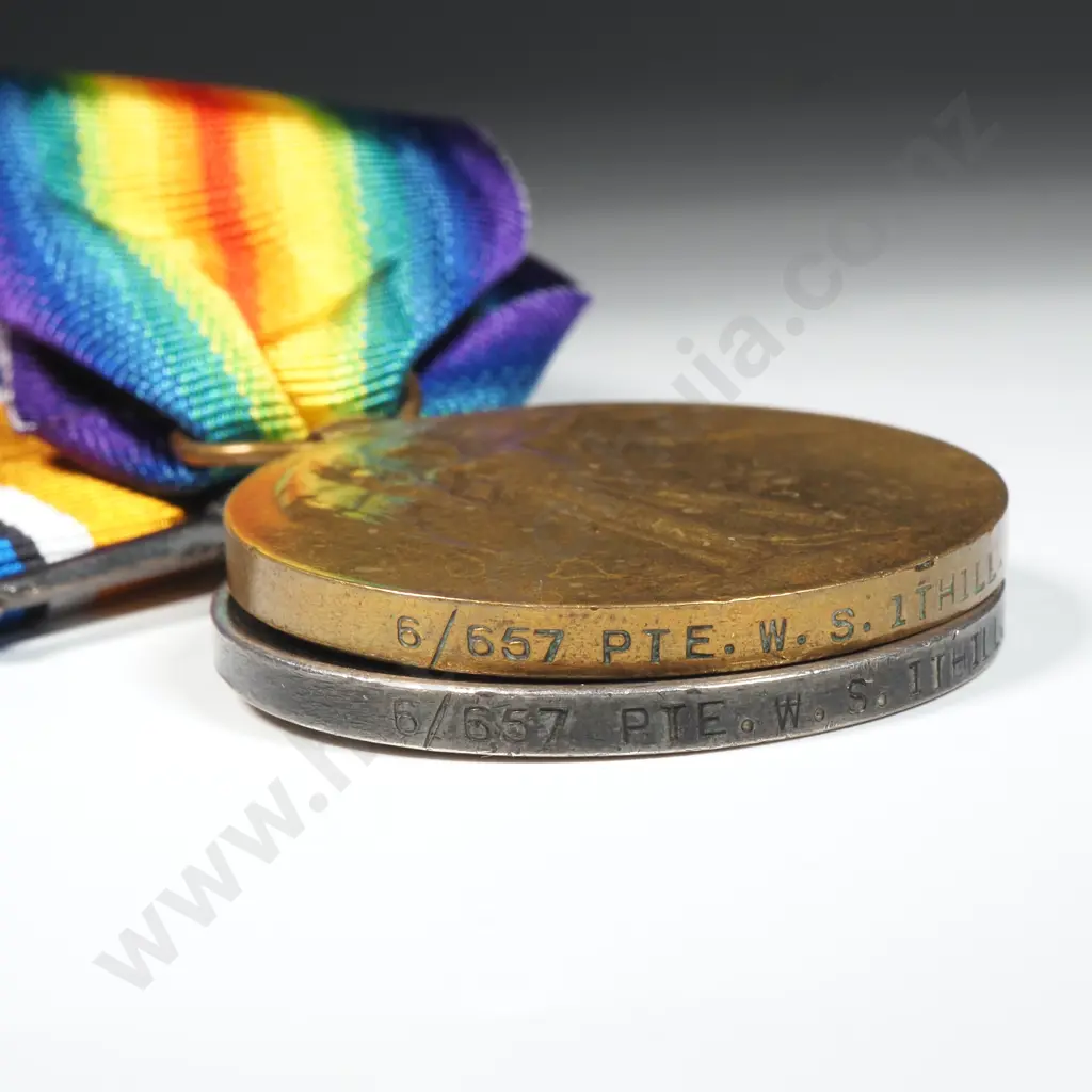 WW1 Trio to 6/657 W S Ithill NZEF Image 1++