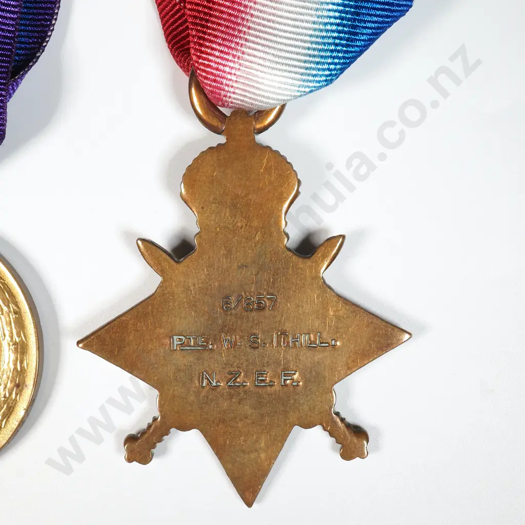 WW1 Trio to 6/657 W S Ithill NZEF Image 1++