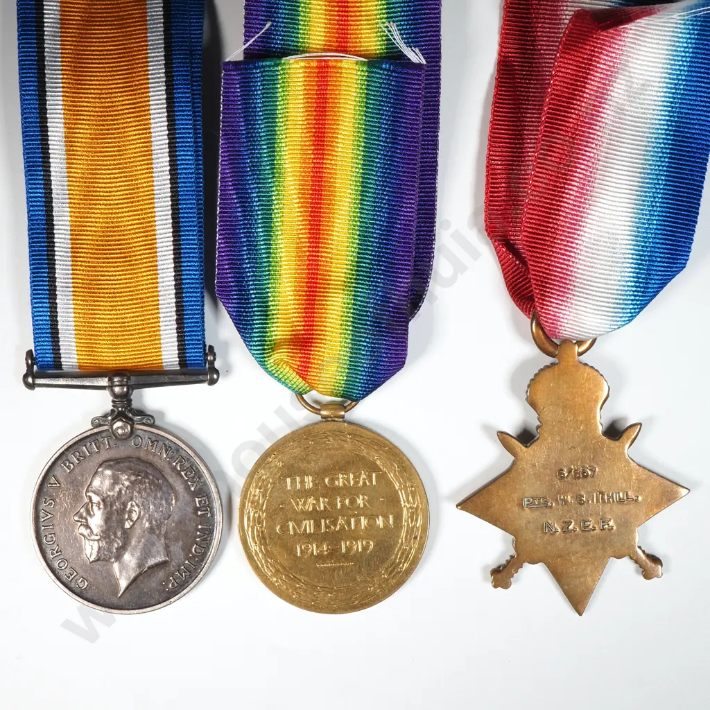 WW1 Trio to 6/657 W S Ithill NZEF Image 1++
