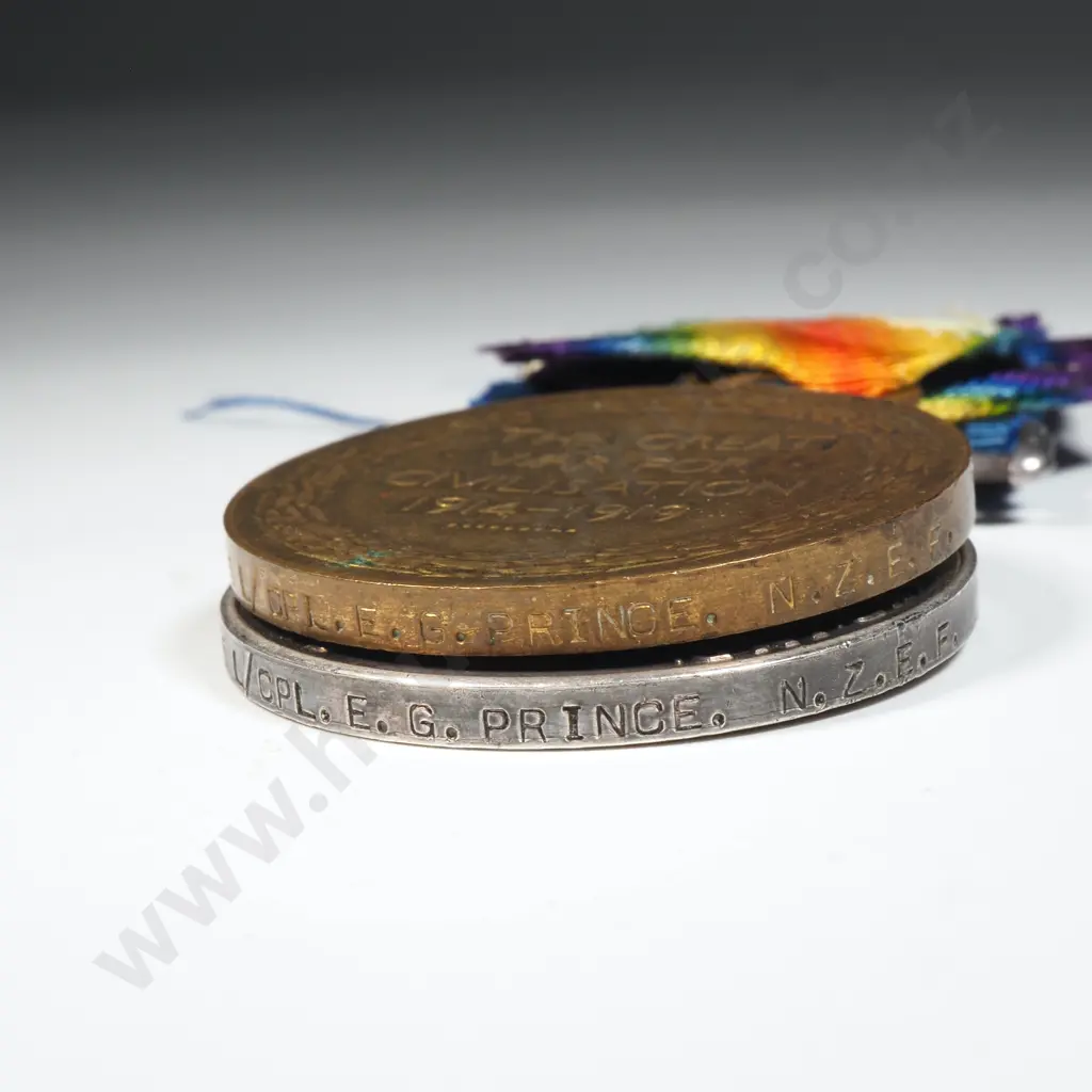 WW1 Trio to 12/2445 Ernest George Prince Image 1++