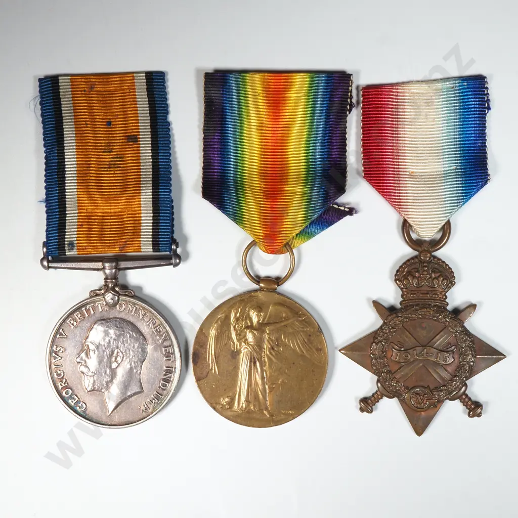 WW1 Trio to 12/2445 Ernest George Prince Image 1++