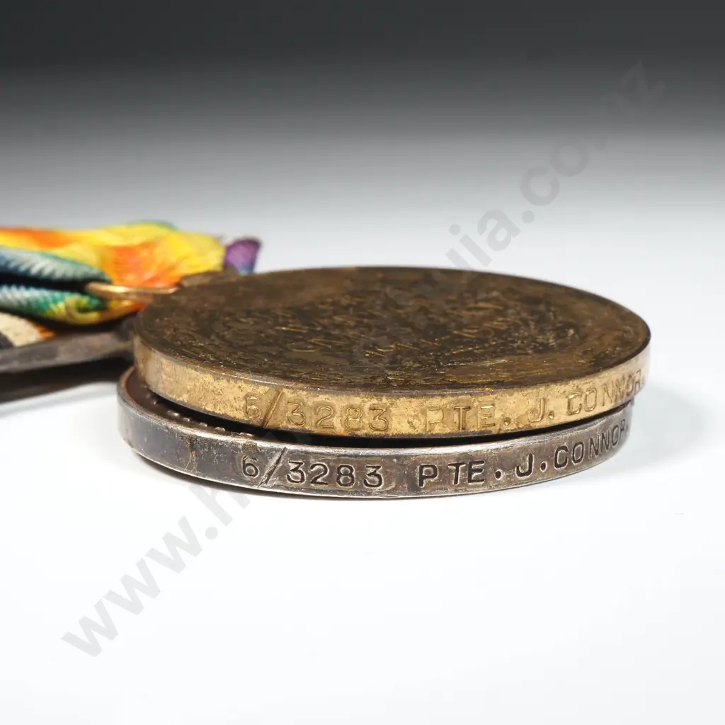 WW1 Trio to 6/3283 J Connor NZEF & Silver War Badge & Large RSA Badge Image 1++