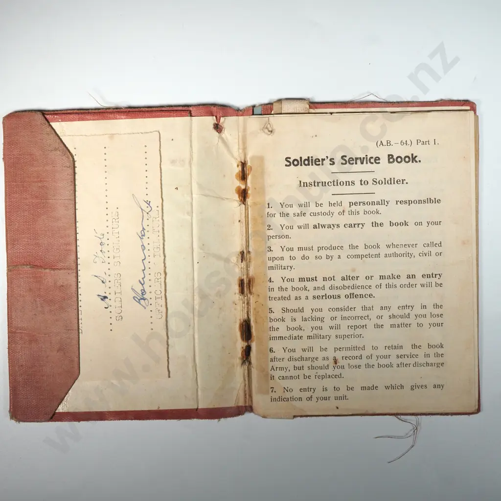 WW2 New Zealand Group of Six to A S Foote w Papers Image 1++