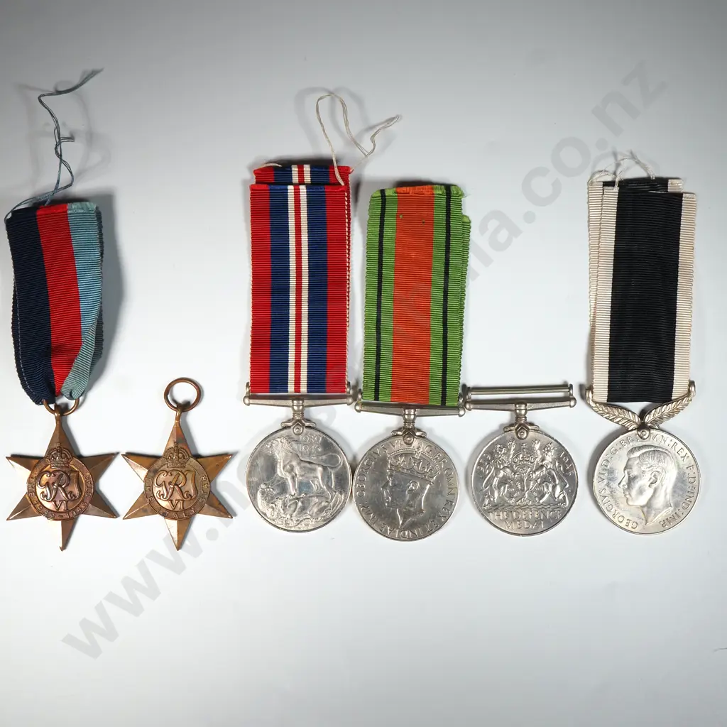 WW2 New Zealand Group of Six to A S Foote w Papers Image 1++