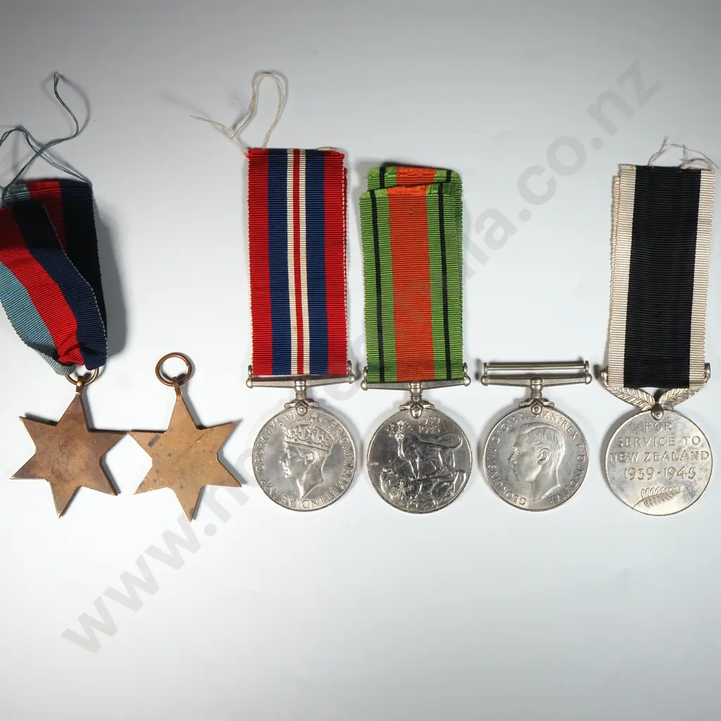 WW2 New Zealand Group of Six to A S Foote w Papers Image 1++