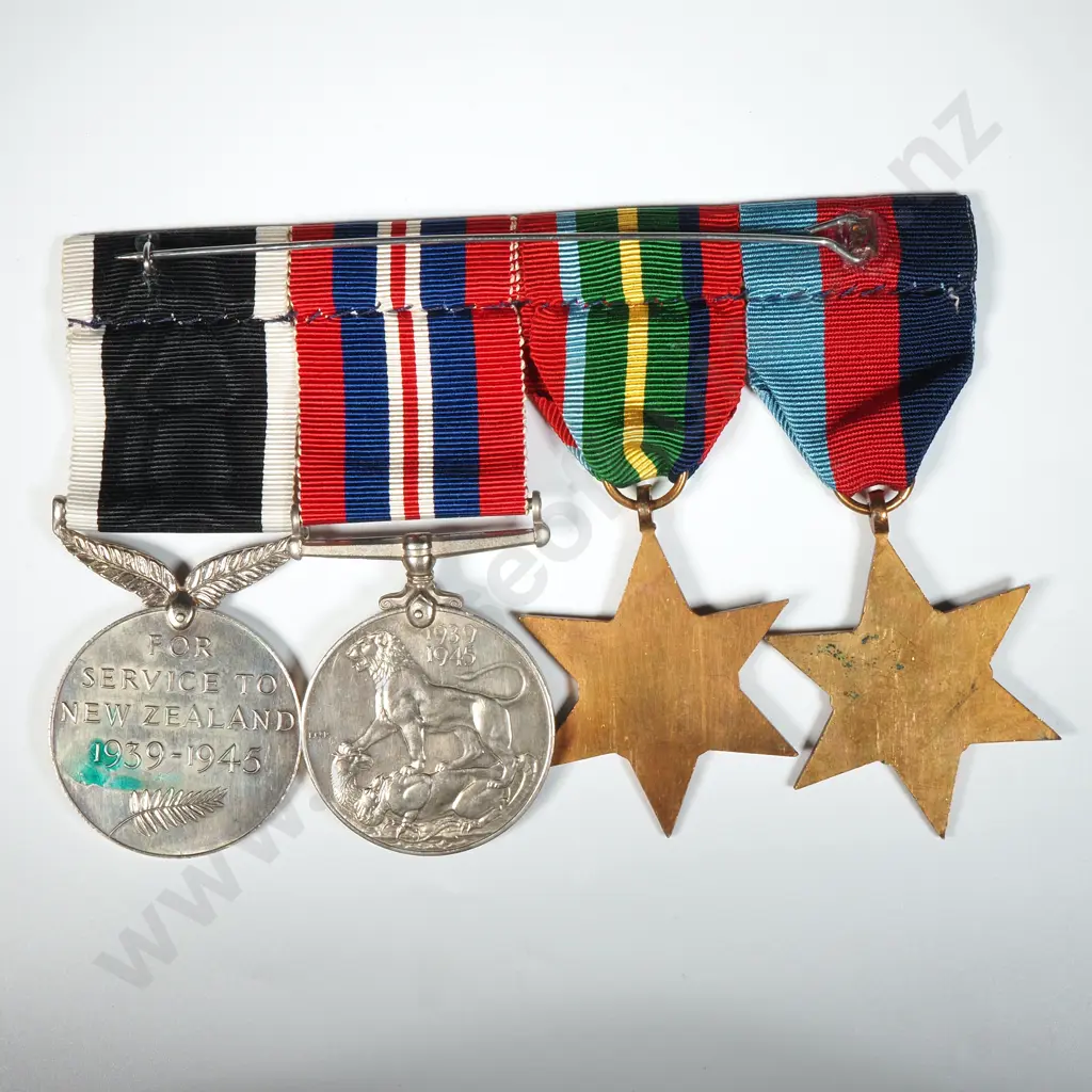 WW2 New Zealand Group of Four Medals Image 1++