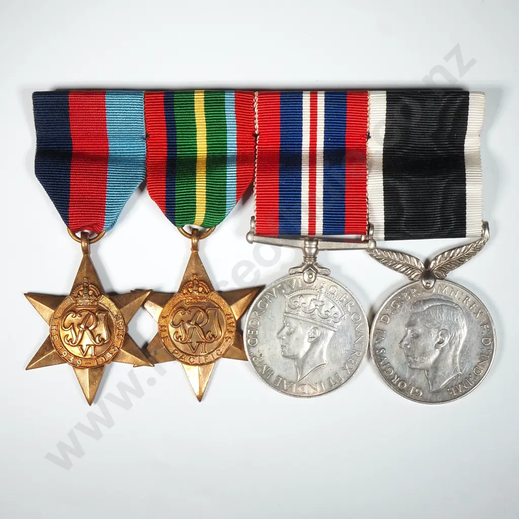 WW2 New Zealand Group of Four Medals Image 1++