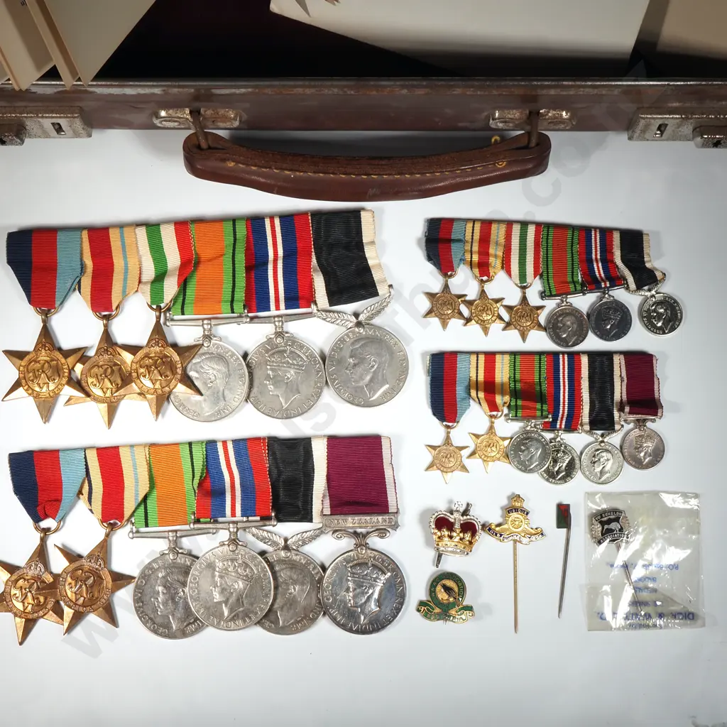 Briefcase Containing the WW2 Medal Groups to Lt Col. Colton & Wife Jo Colton WRAC as well as Various Official Docs Image 1++