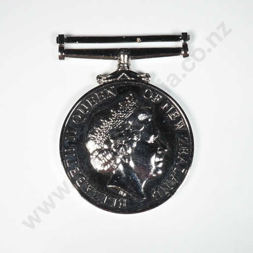 New Zealand General Service Medal to Acting LT Col. John Carruthers Barclay Royal NZ Armoured Corp Image 1++