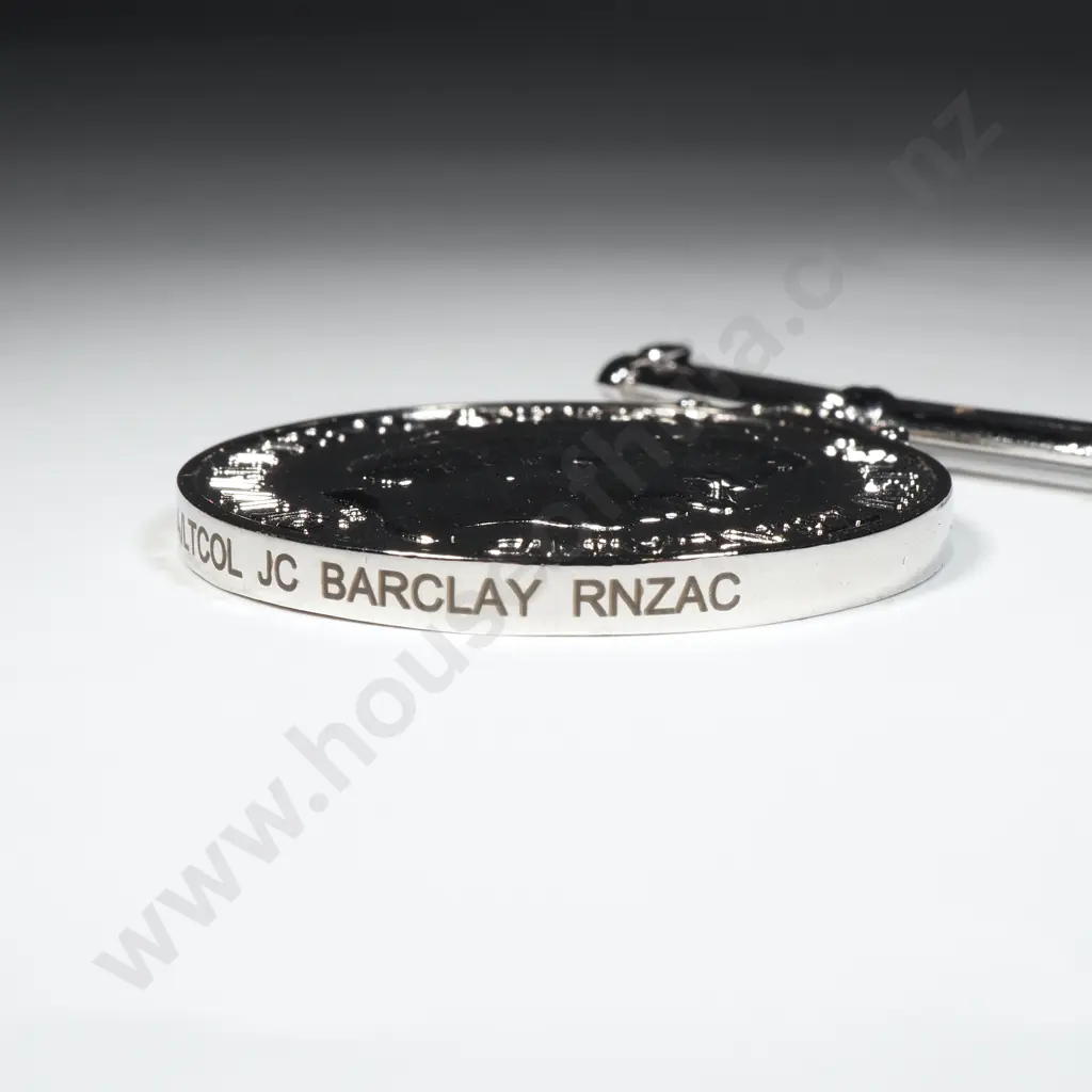 New Zealand General Service Medal to Acting LT Col. John Carruthers Barclay Royal NZ Armoured Corp Image 1++