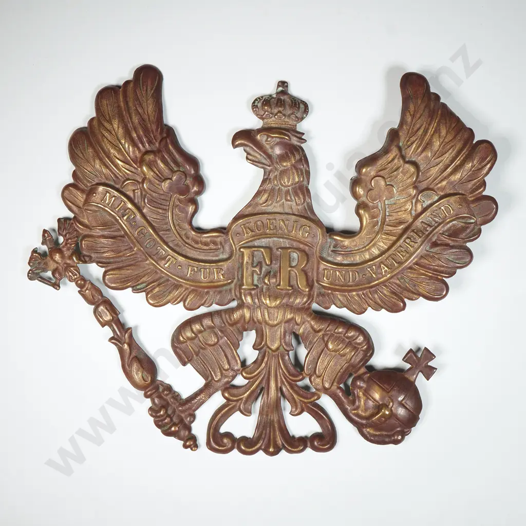 WW1 German Picklehaube Plate Image 1++