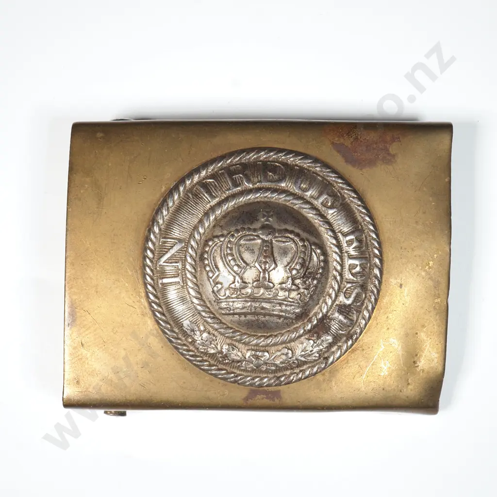 WW1 Barvarian Soldiers Belt Buckle Image 1++