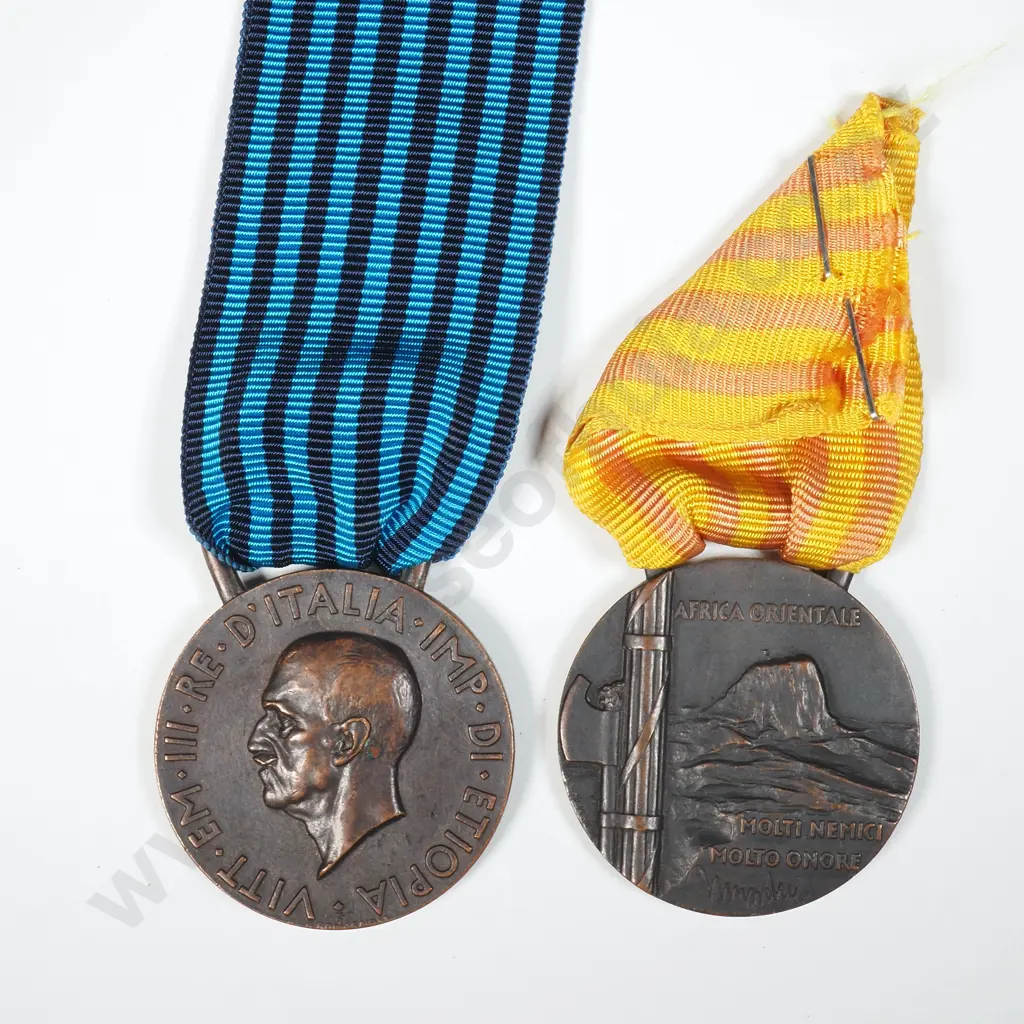 Facist Italian Ethiopian Campaign Medals Image 1++