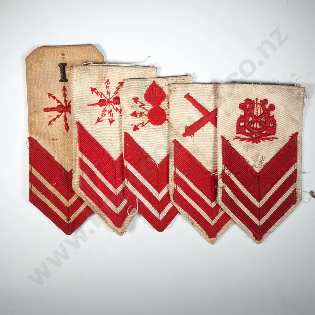 Assorted WW2 Italian Navy Cloth Rank Titles Image 1++
