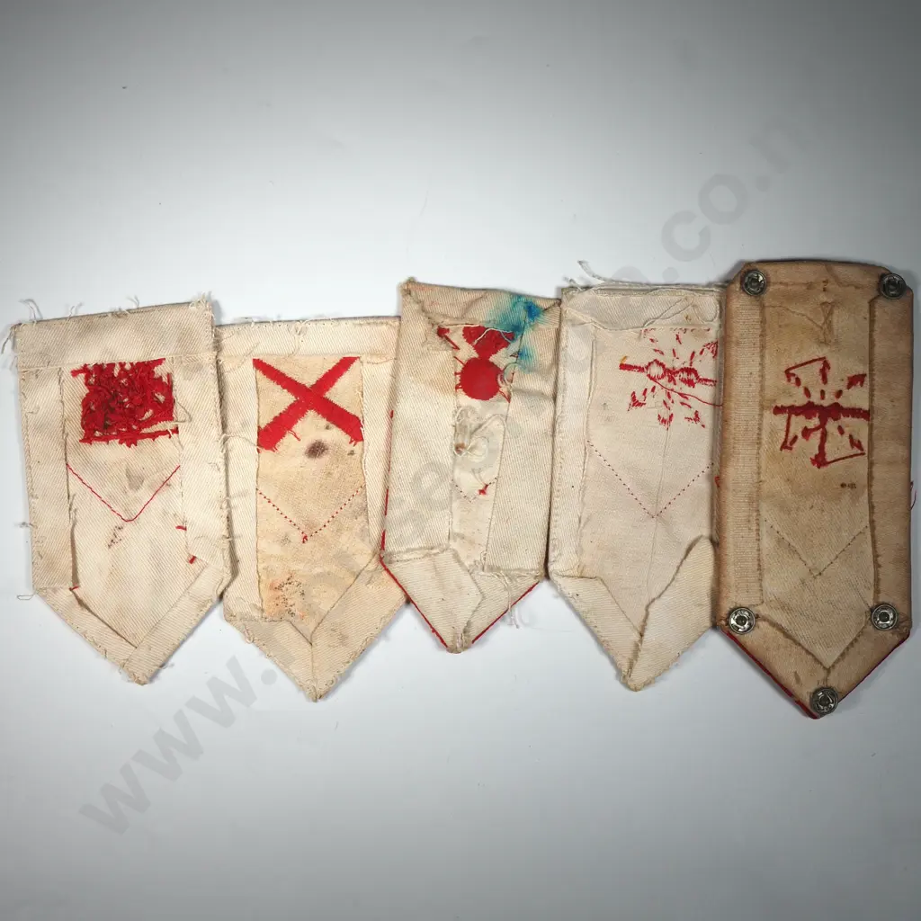Assorted WW2 Italian Navy Cloth Rank Titles Image 1++