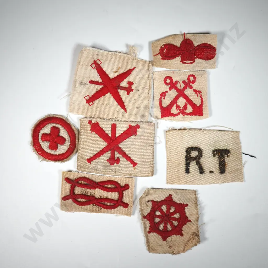 Assorted WW2 Italian Navy Cloth Patches Image 1++