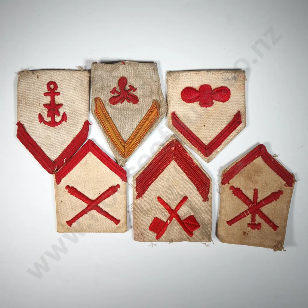 Assorted WW2 Italian Navy Cloth Rank Titles Image 1++