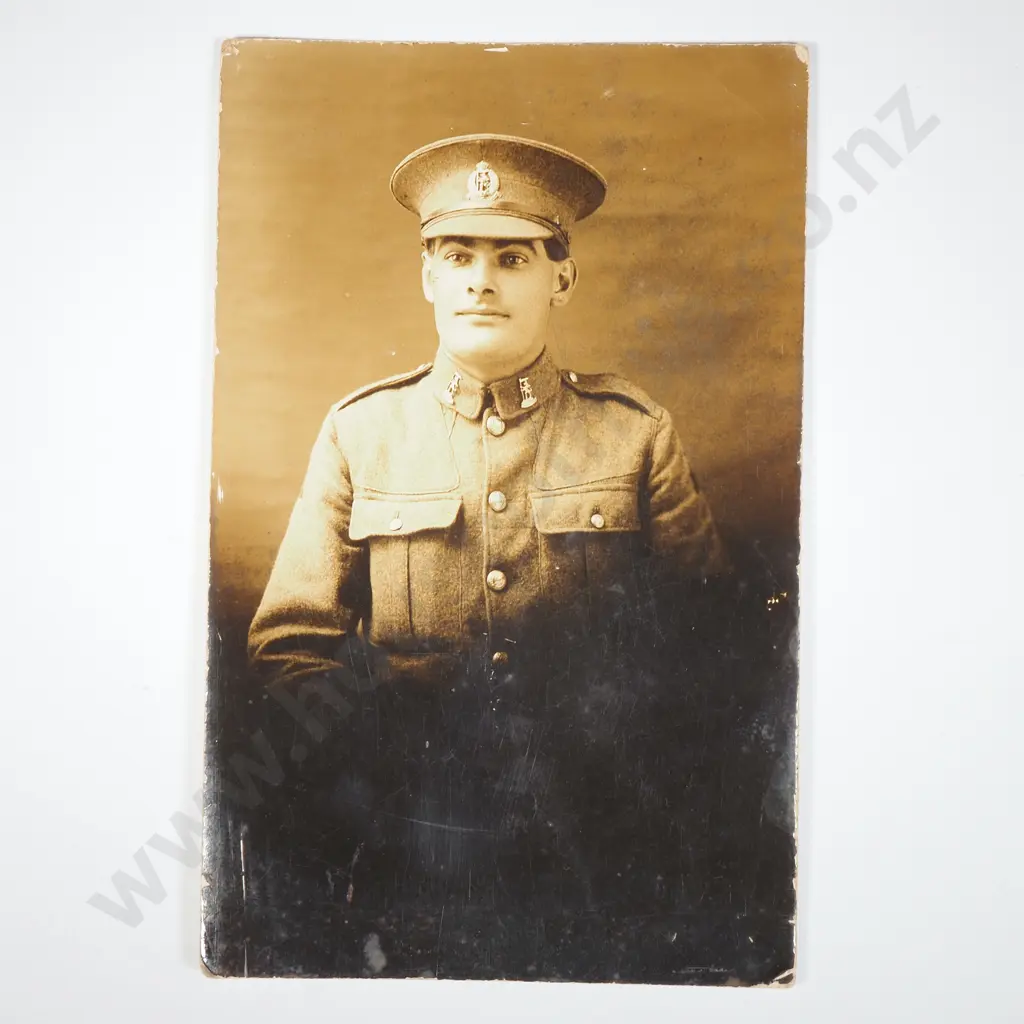 NZEF New Zealand Soldier Photograph Postcard Image 1++