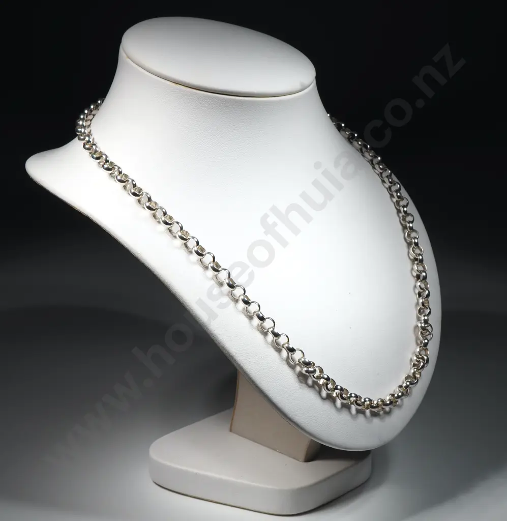 Sterling Silver Belcher Necklace Image 1++
