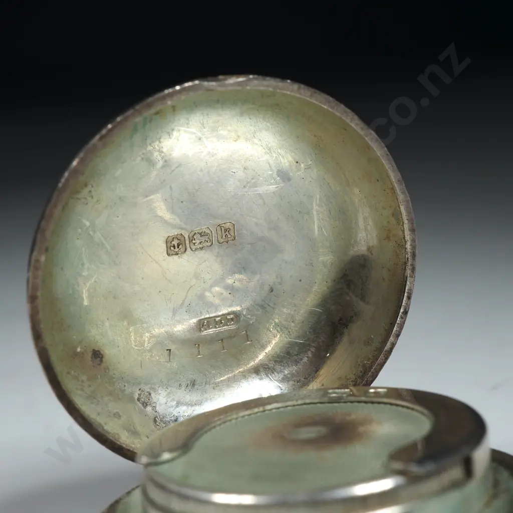 Antique Sterling Silver Engraved Sovereign Case - Hallmarked for Birmingham 1910 Image 1++