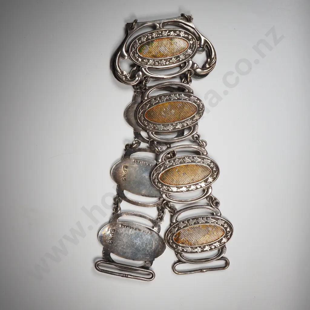 Intricate Silver Plate Belt  A/F Image 1++