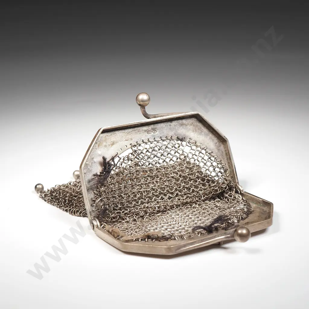 Sterling Silver Ladies Mesh Purse A/F Image 1++