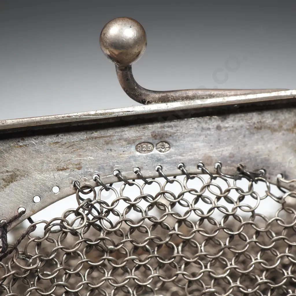 Sterling Silver Ladies Mesh Purse A/F Image 1++