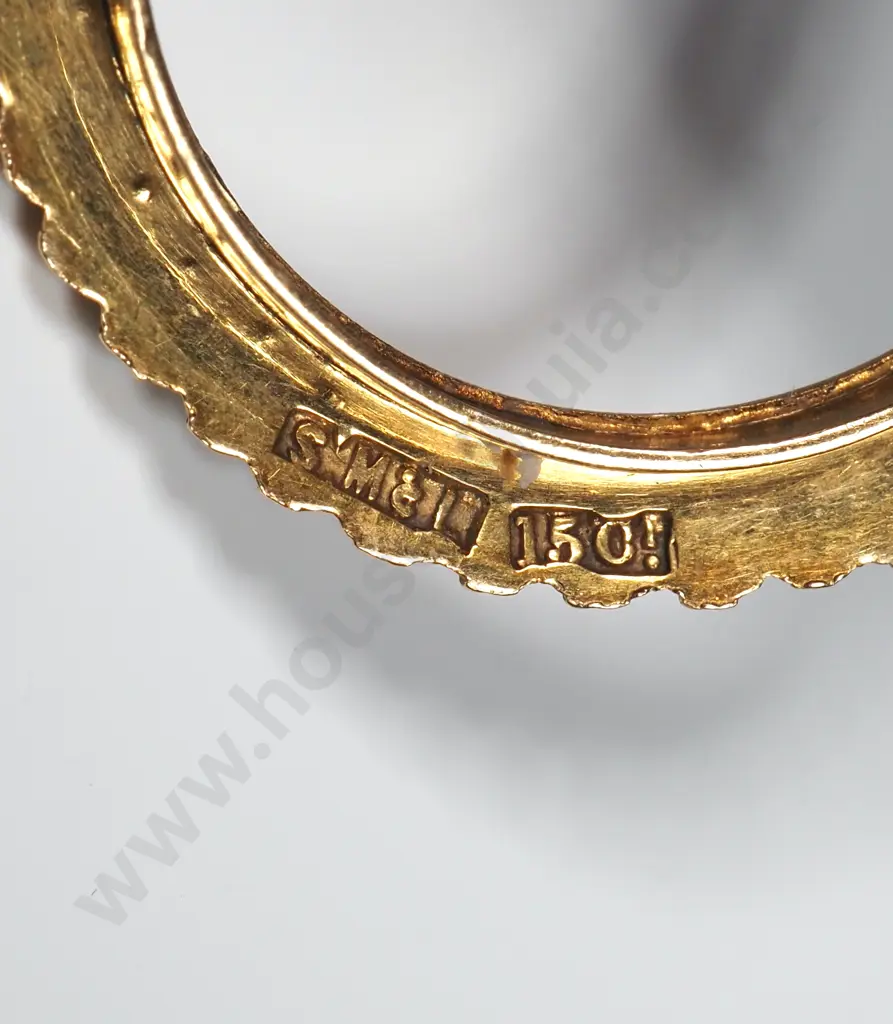 Antique 9ct Gold Seed Pearl Pendant Image 1++