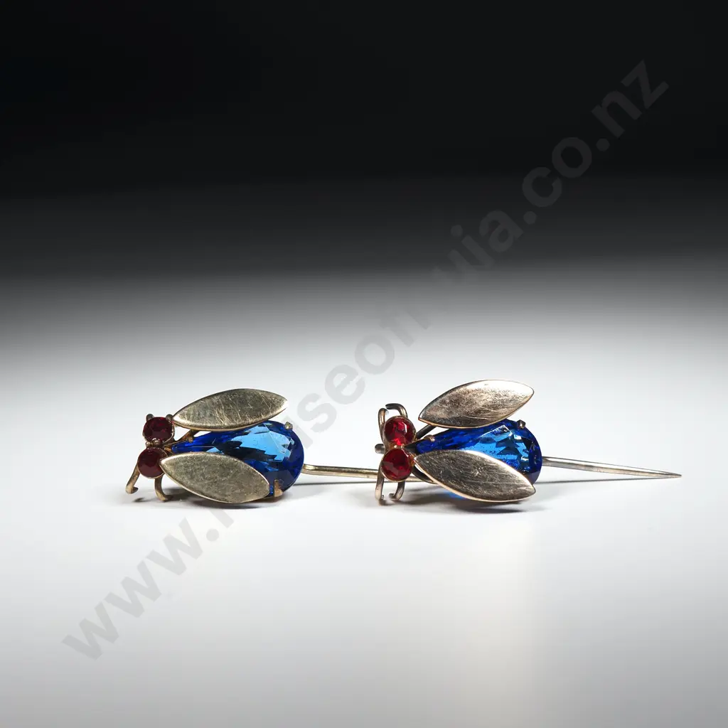 Two Excellent Costume Bug Brooch Pins Image 1++