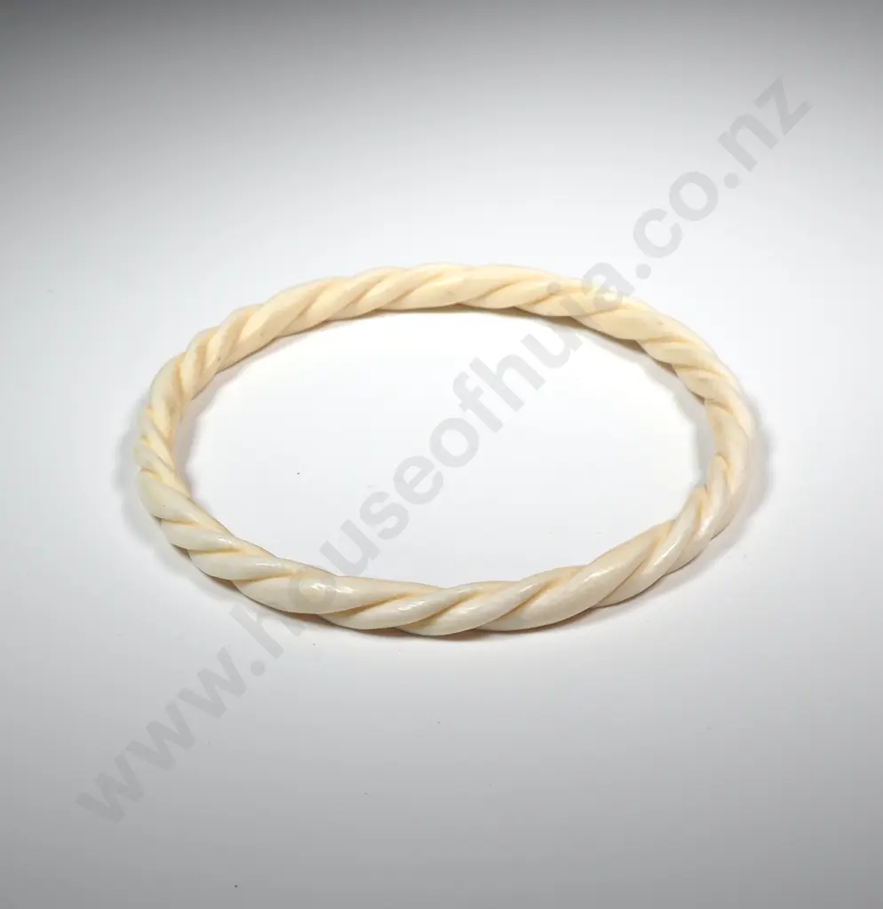 Carved Ivory Bangle Image 1++