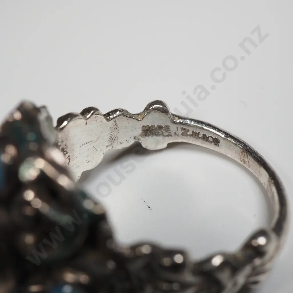 Sterling Silver Opal Ring Image 1++