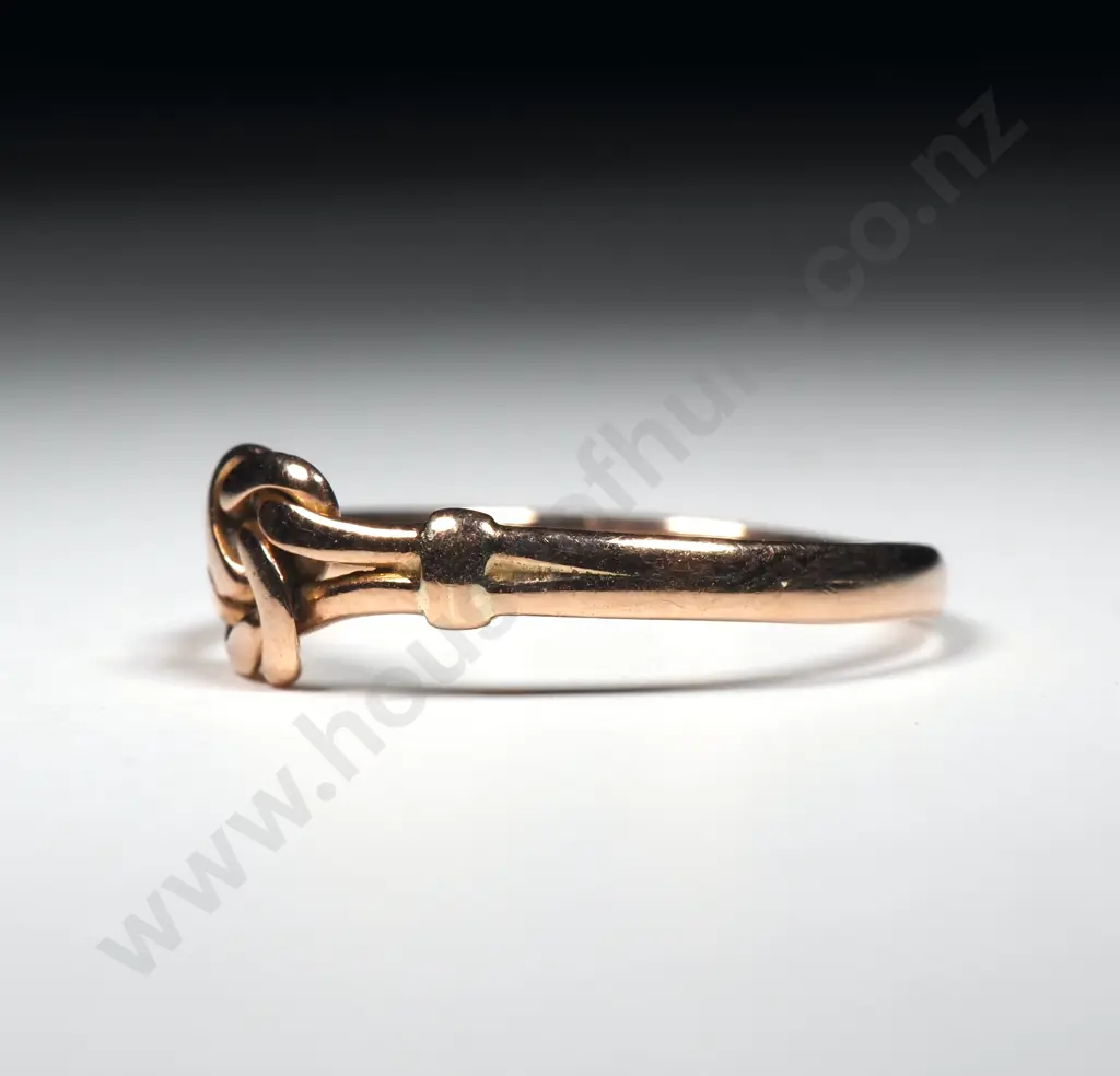 Victorian 9ct Gold Love Knot Ring Image 1++