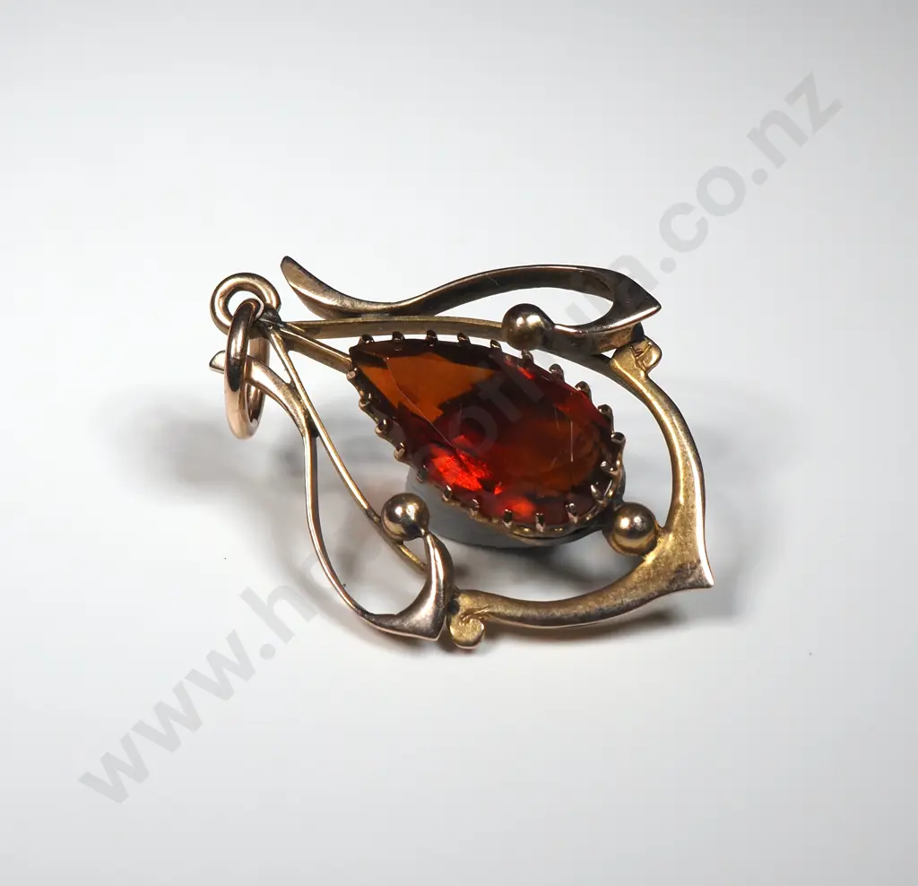 9ct Gold Edwardian Pendant Image 1++