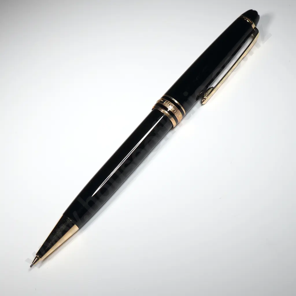 Cased Mont Blanc Meisterstuck Classique Mechanical Pencil 165 Black MP 12737 Image 1++