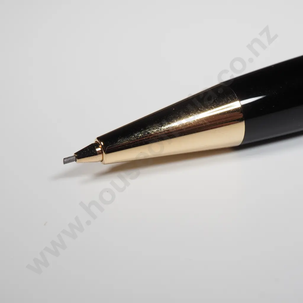 Cased Mont Blanc Meisterstuck Classique Mechanical Pencil 165 Black MP 12737 Image 1++