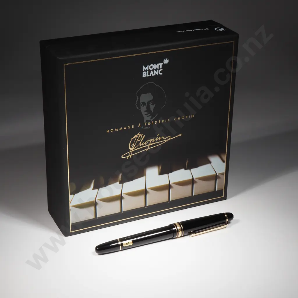 Cased Mont Blanc Tribute to Chopin Fountain Pen & CD - 1518 Image 1++