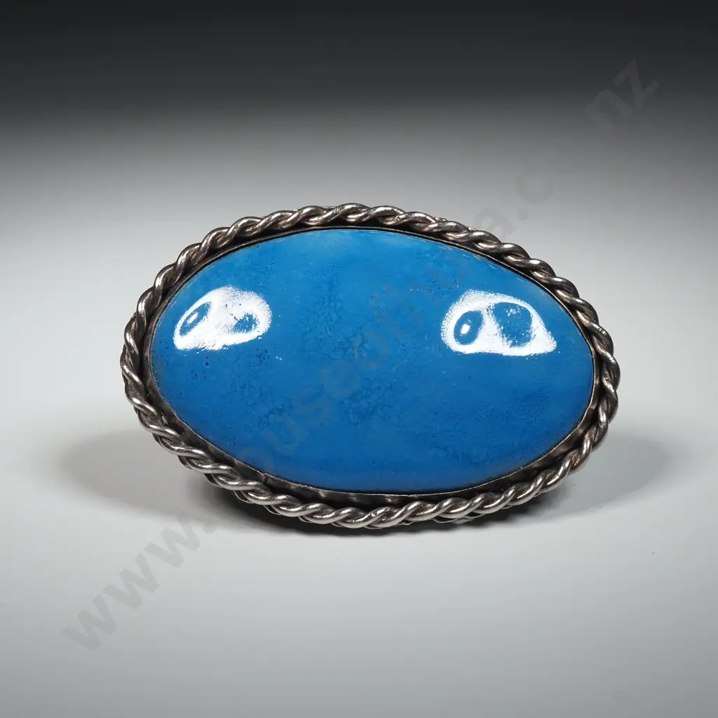 Fine Ruskin Pottery Pewter Brooch Image 1++