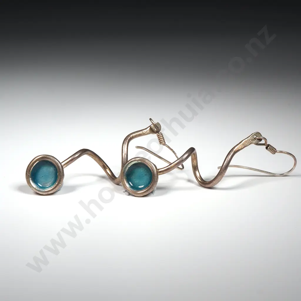 Handmade White Metal Designer Earrings Image 1++