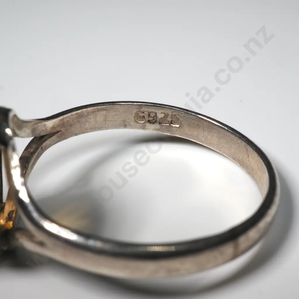 Sterling Silver Citrine Ring Image 1++