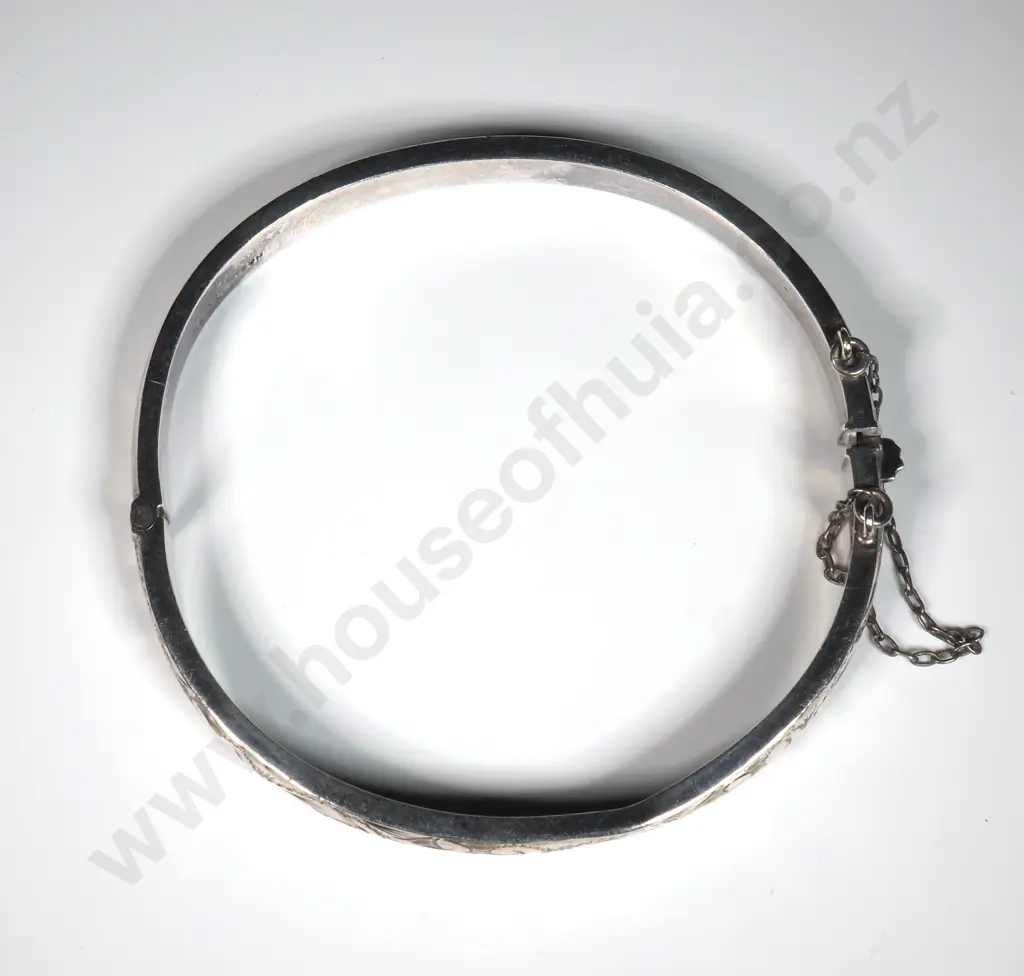 Sterling Silver  Snap Bangle  Image 1++