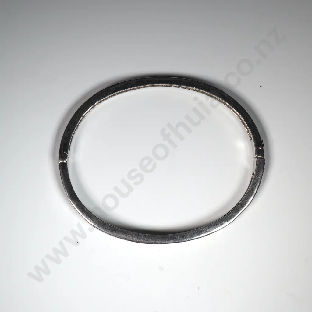 Sterling Silver Hinged Bangle Image 1++