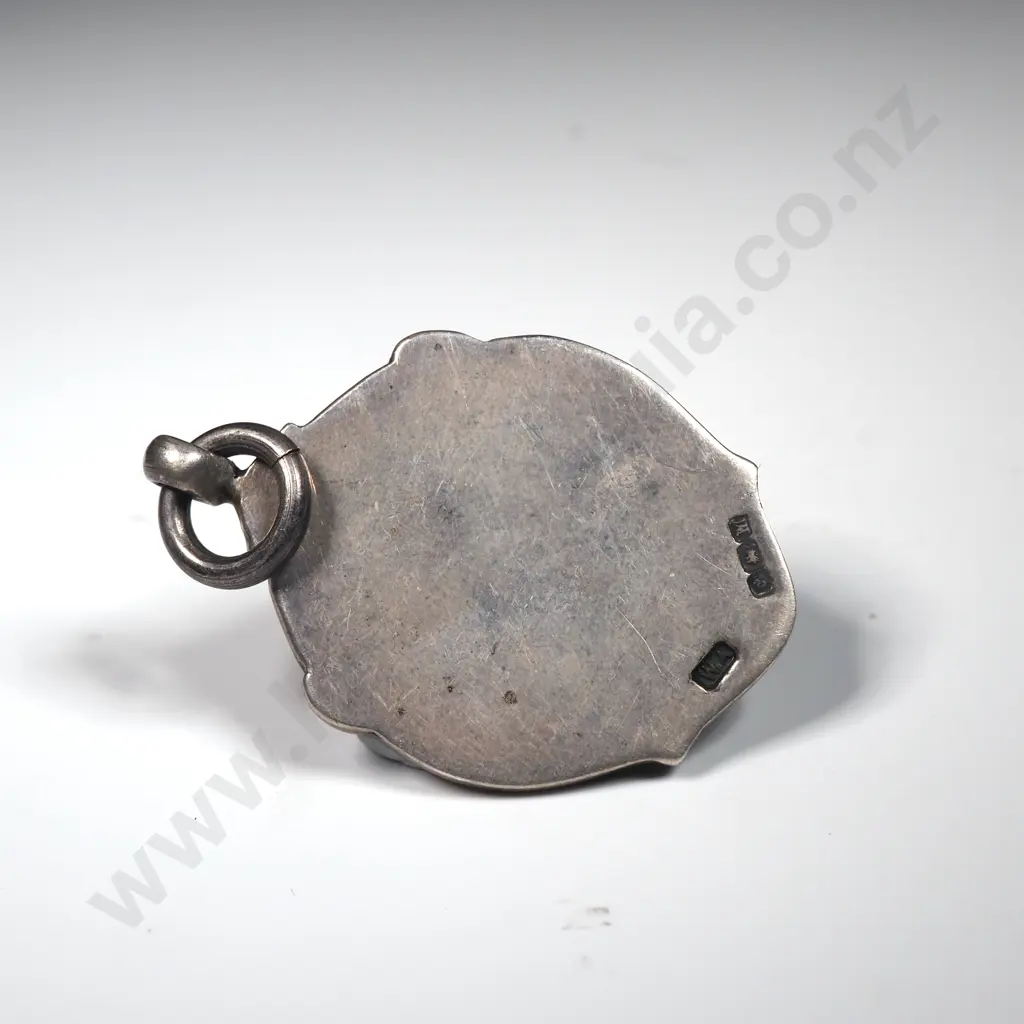 Sterling Silver w Gold Fronted Prize Fob 1938 Image 1++