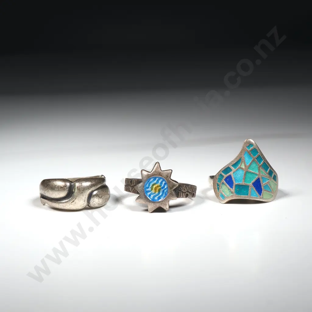 Three Sterling Silver RIngs Image 1++