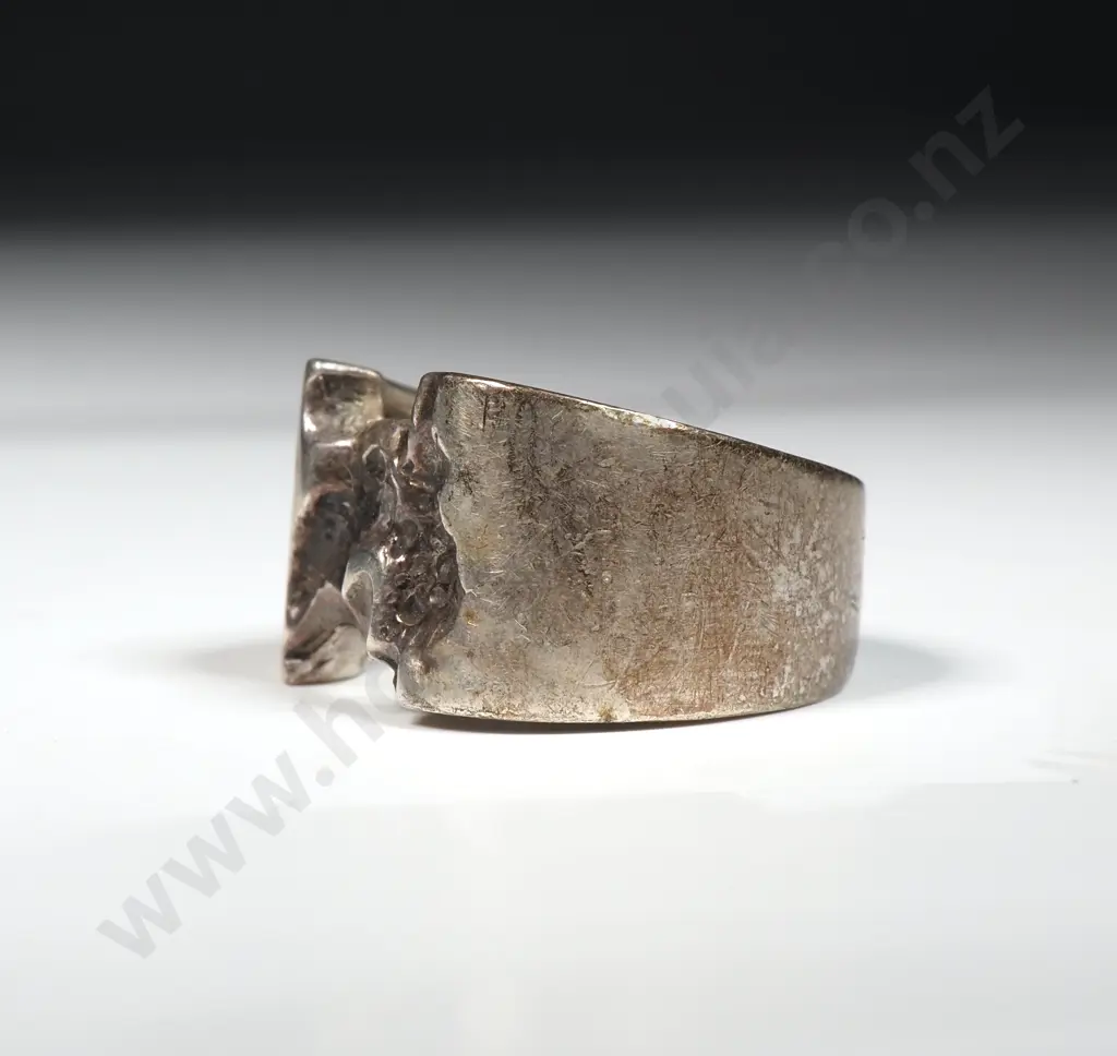 Sterling Silver Geometric Ring Image 1++