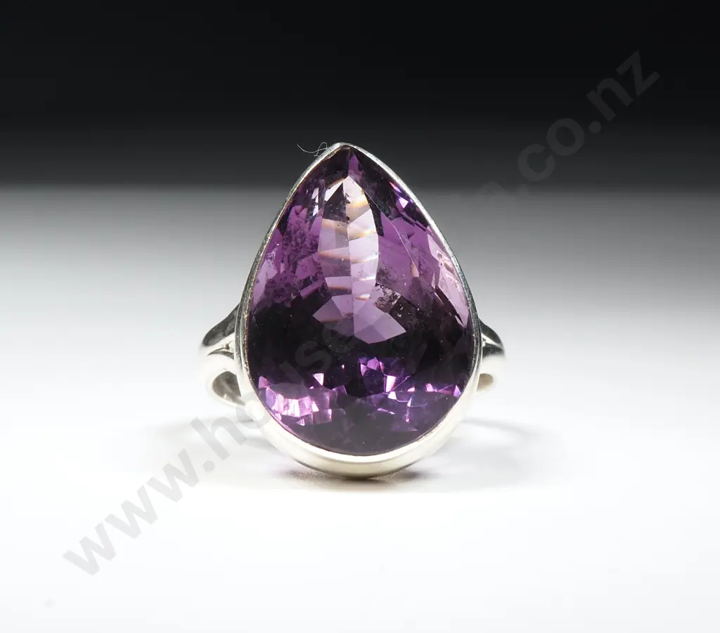 Sterling Silver Amethyst Ring Image 1++