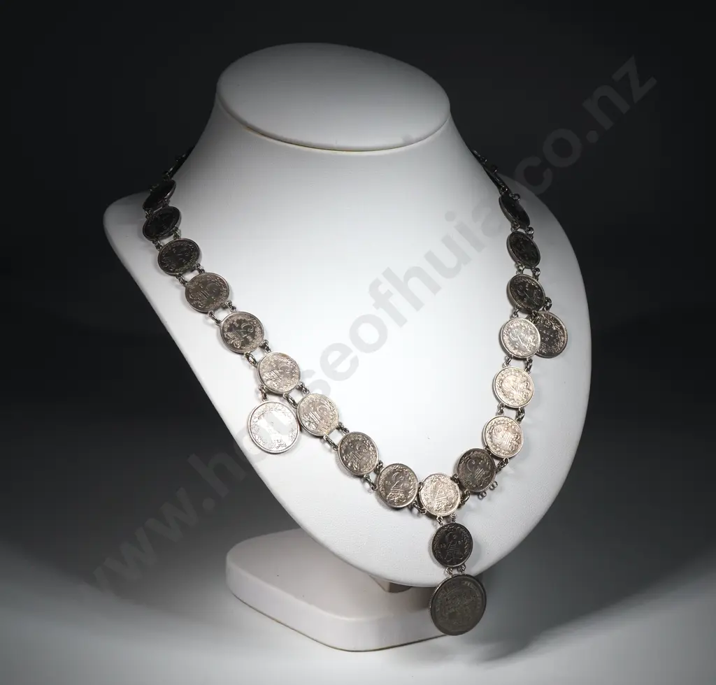 Impressive Sterling Silver Coin Necklace Image 1++