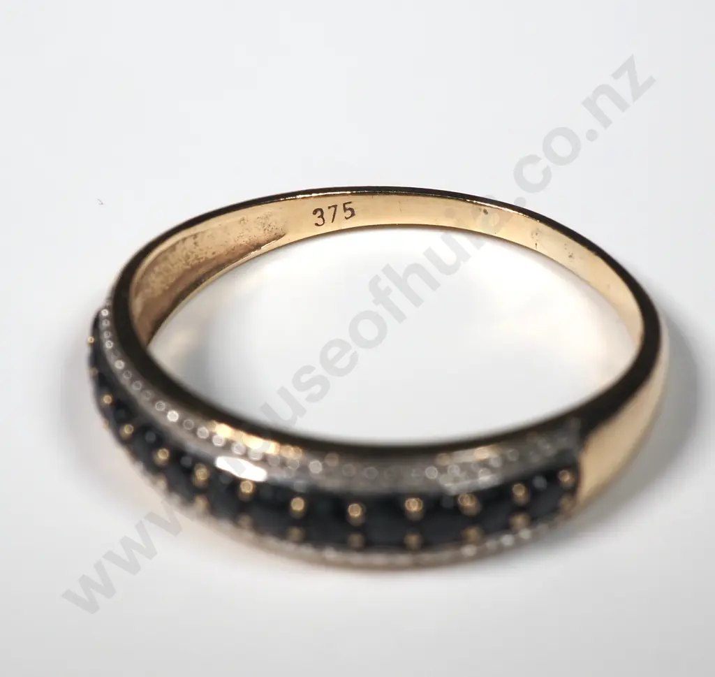 9ct Gold Sapphire Ring Image 1++