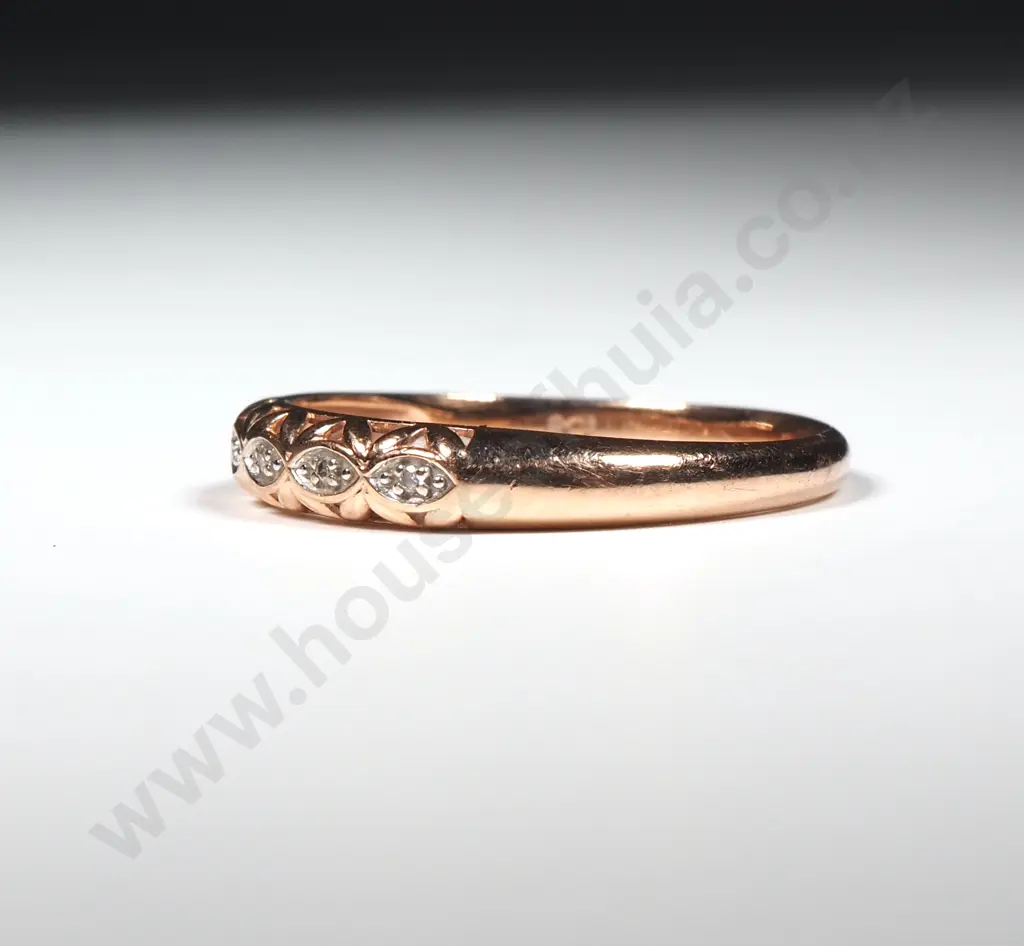 9ct Rose Gold Gem Ring Image 1++