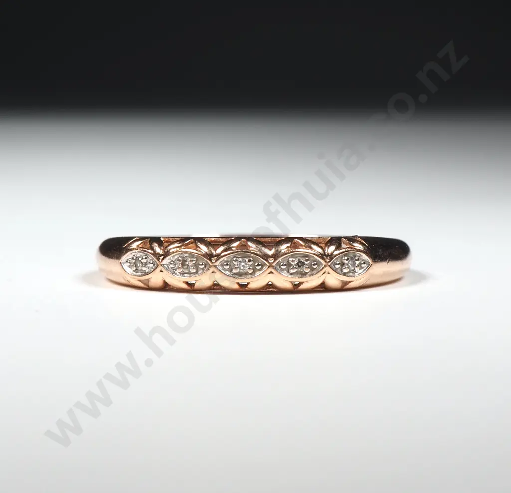 9ct Rose Gold Gem Ring Image 1++